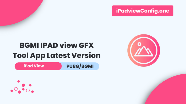 BGMI IPAD view GFX Tool App Latest Version