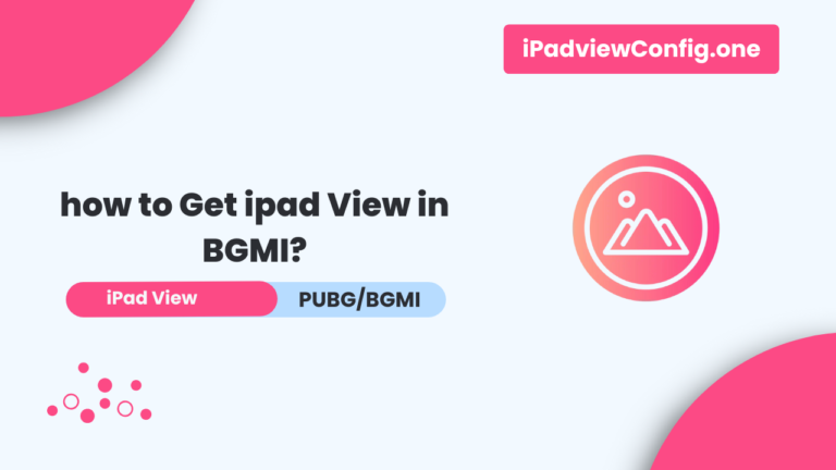 how to Get ipad View in BGMI?